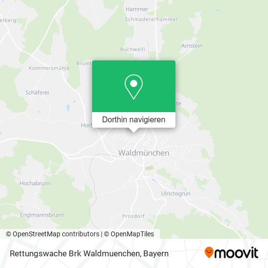 Rettungswache Brk Waldmuenchen Karte