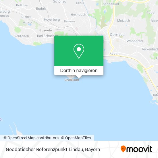 Geodätischer Referenzpunkt Lindau Karte