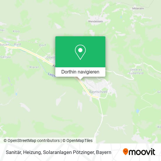 Sanitär, Heizung, Solaranlagen Pötzinger Karte