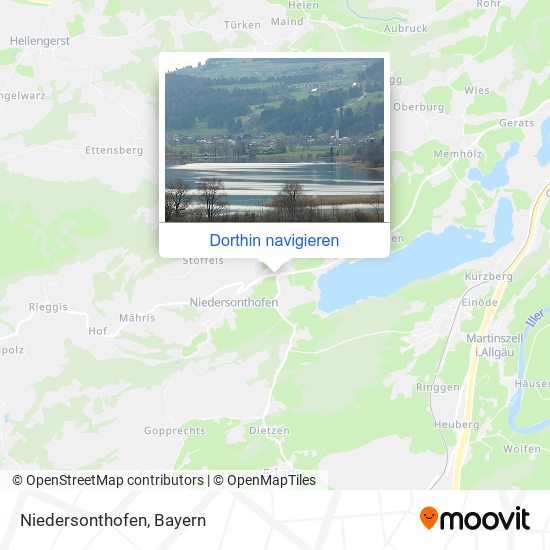 Niedersonthofen Karte
