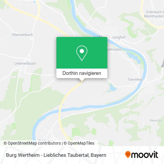 Burg Wertheim - Liebliches Taubertal Karte