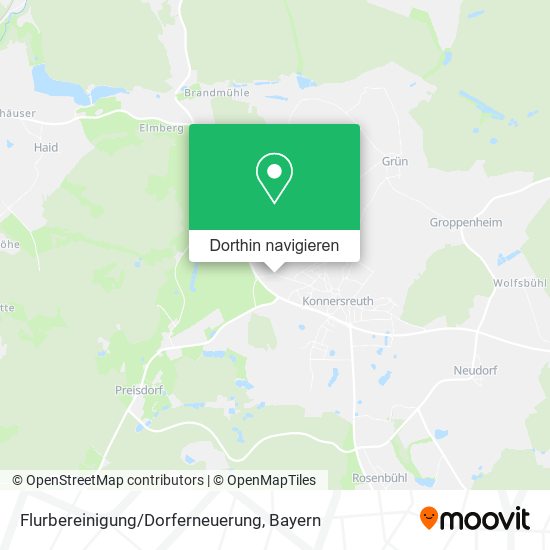 Flurbereinigung/Dorferneuerung Karte