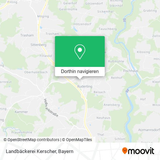 Landbäckerei Kerscher Karte