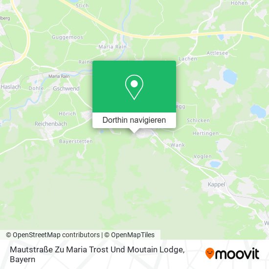 Mautstraße Zu Maria Trost Und Moutain Lodge Karte