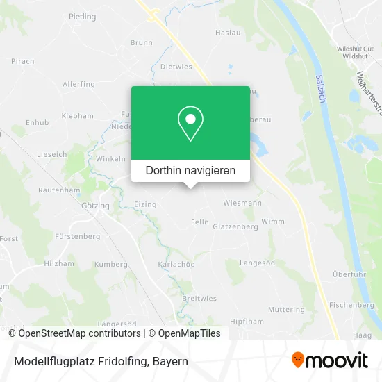 Modellflugplatz Fridolfing Karte