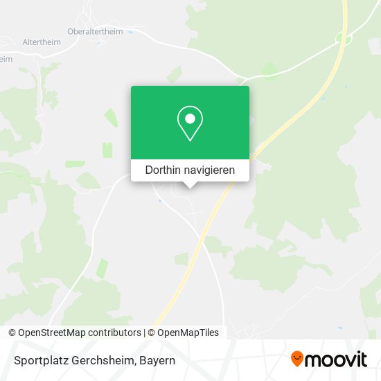 Sportplatz Gerchsheim Karte