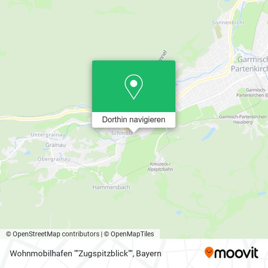 Wohnmobilhafen ""Zugspitzblick"" Karte