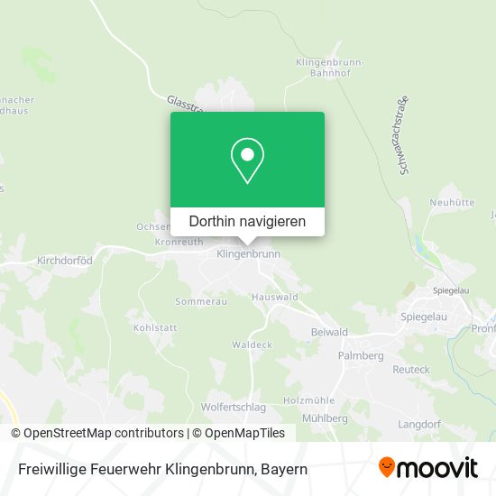Freiwillige Feuerwehr Klingenbrunn Karte