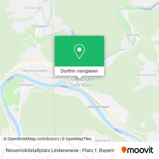 Reisemobilstellplatz Lindenwiese - Platz 1 Karte