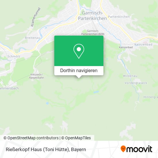 Rießerkopf Haus (Toni Hütte) Karte