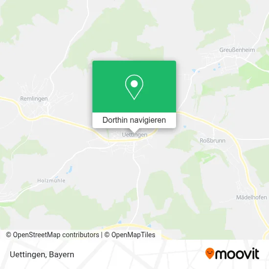 Uettingen Karte