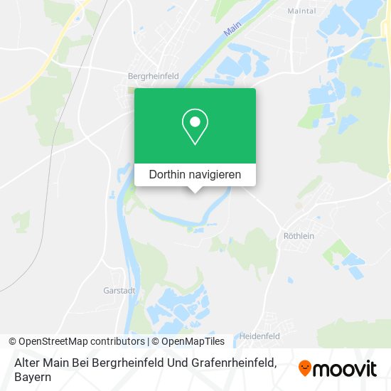 Alter Main Bei Bergrheinfeld Und Grafenrheinfeld Karte