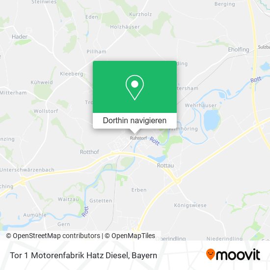 Tor 1 Motorenfabrik Hatz Diesel Karte