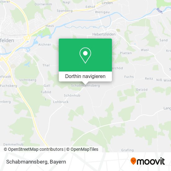 Schabmannsberg Karte
