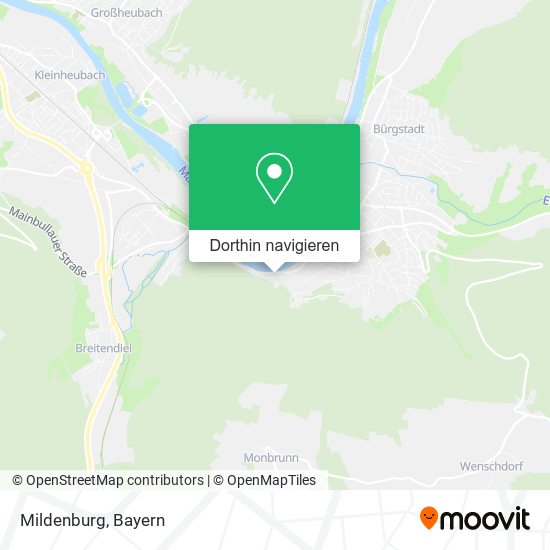 Mildenburg Karte