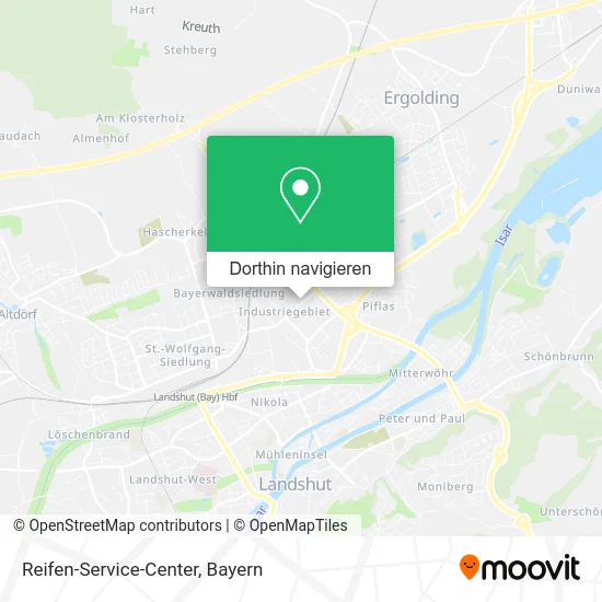 Reifen-Service-Center Karte