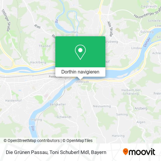 Die Grünen Passau, Toni Schuberl Mdl Karte