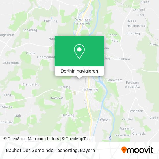 Bauhof Der Gemeinde Tacherting Karte