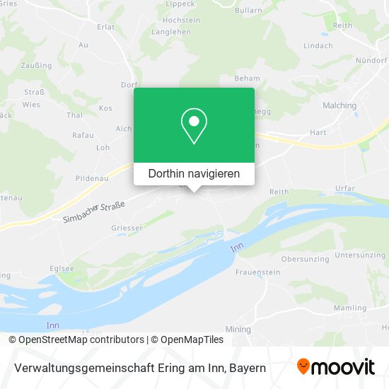 Verwaltungsgemeinschaft Ering am Inn Karte