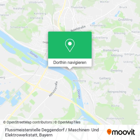 Flussmeisterstelle Deggendorf / Maschinen- Und Elektrowerkstatt Karte