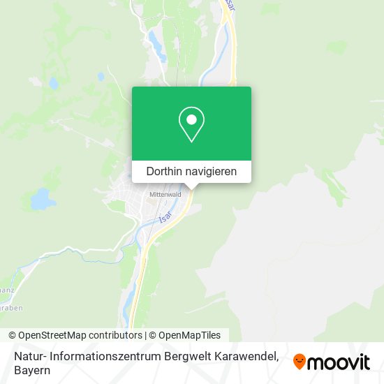 Natur- Informationszentrum Bergwelt Karawendel Karte