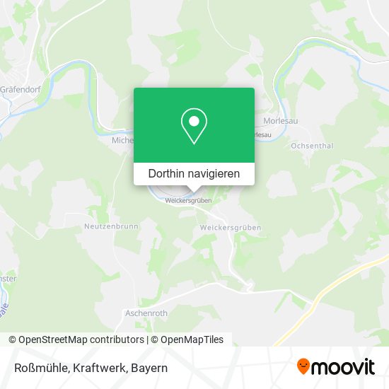Roßmühle, Kraftwerk Karte