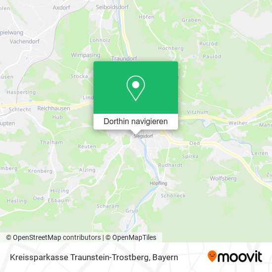 Kreissparkasse Traunstein-Trostberg Karte