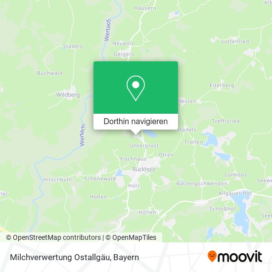 Milchverwertung Ostallgäu Karte
