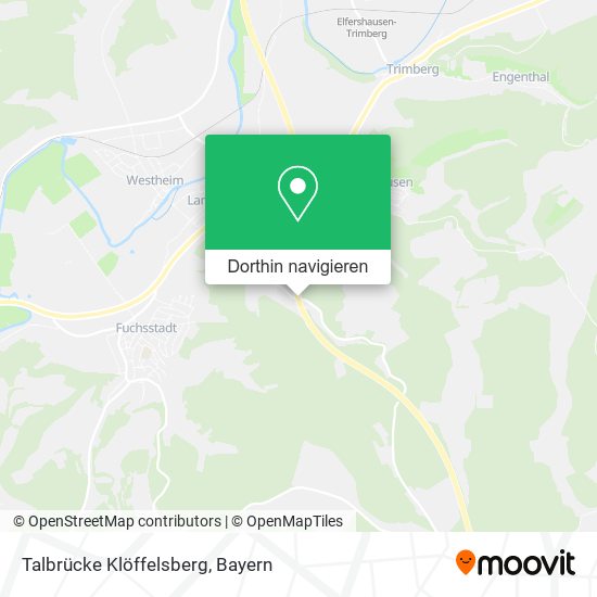 Talbrücke Klöffelsberg Karte