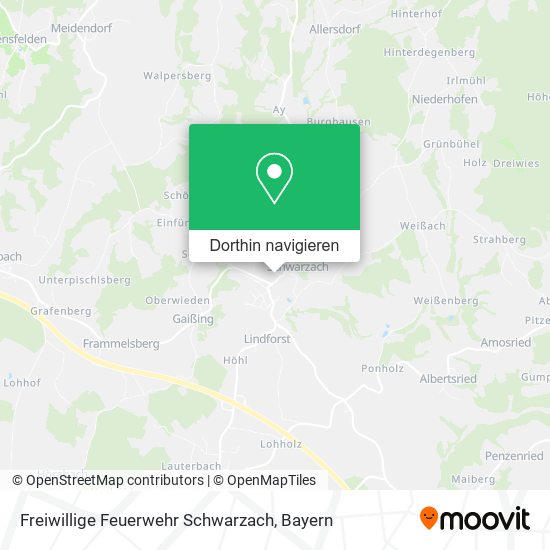 Freiwillige Feuerwehr Schwarzach Karte