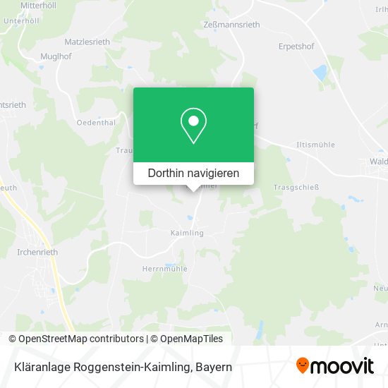 Kläranlage Roggenstein-Kaimling Karte