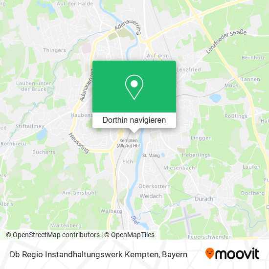 Db Regio Instandhaltungswerk Kempten Karte