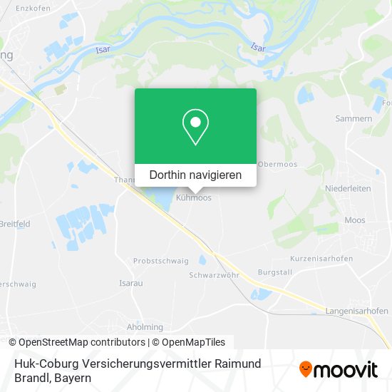 Huk-Coburg Versicherungsvermittler Raimund Brandl Karte