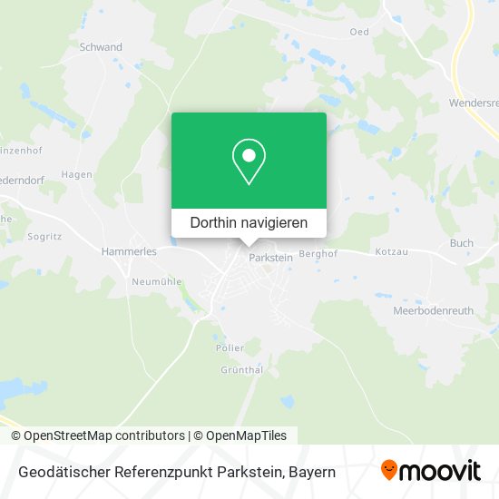 Geodätischer Referenzpunkt Parkstein Karte
