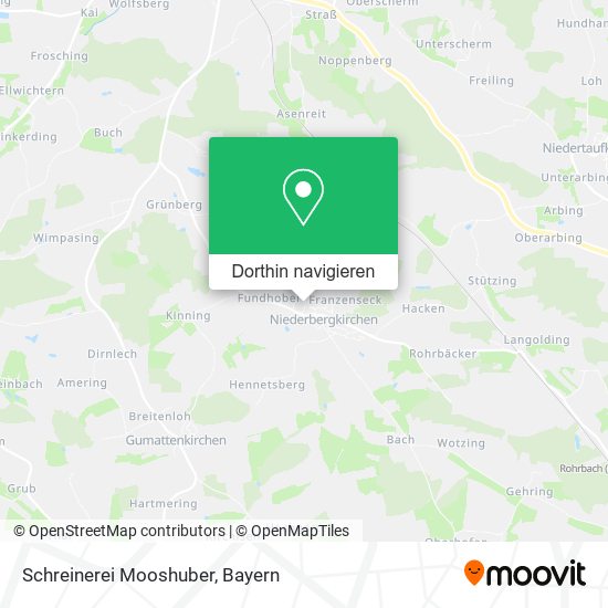 Schreinerei Mooshuber Karte