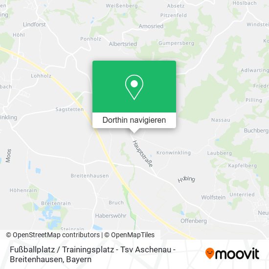 Fußballplatz / Trainingsplatz - Tsv Aschenau - Breitenhausen Karte