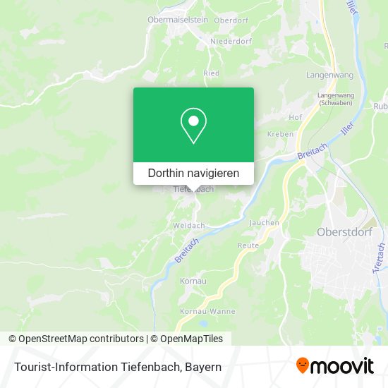 Tourist-Information Tiefenbach Karte