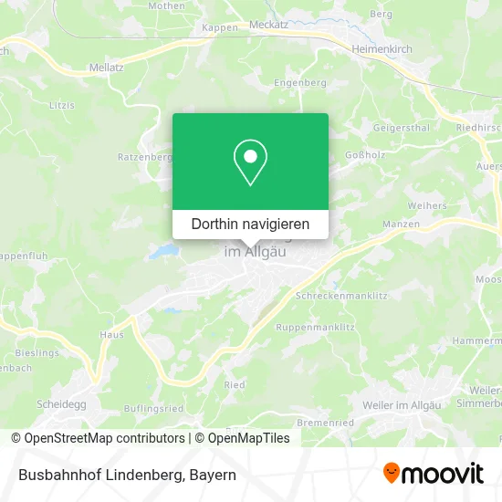 Busbahnhof Lindenberg Karte