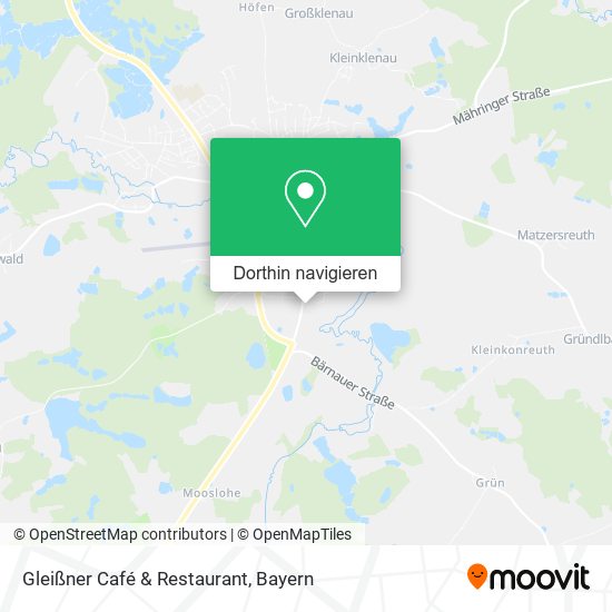 Gleißner Café & Restaurant Karte