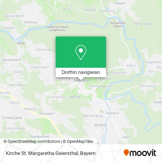Kirche St. Margaretha Geiersthal Karte