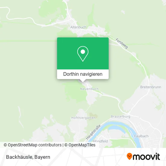 Backhäusle Karte