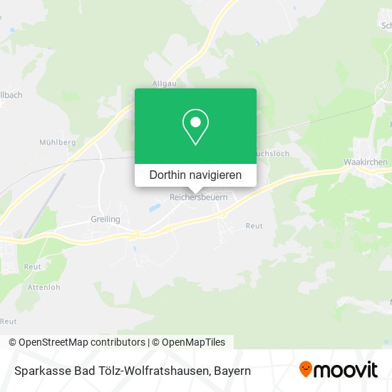 Sparkasse Bad Tölz-Wolfratshausen Karte