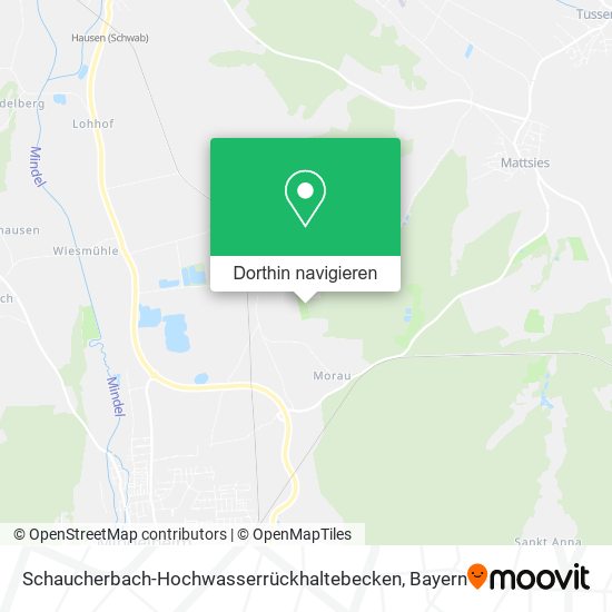Schaucherbach-Hochwasserrückhaltebecken Karte
