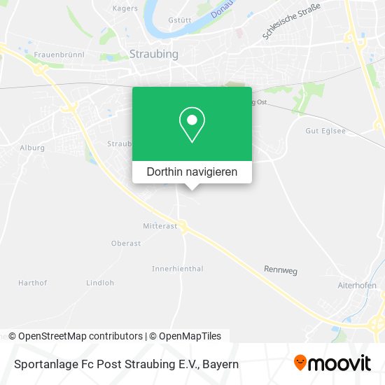 Sportanlage Fc Post Straubing E.V. Karte