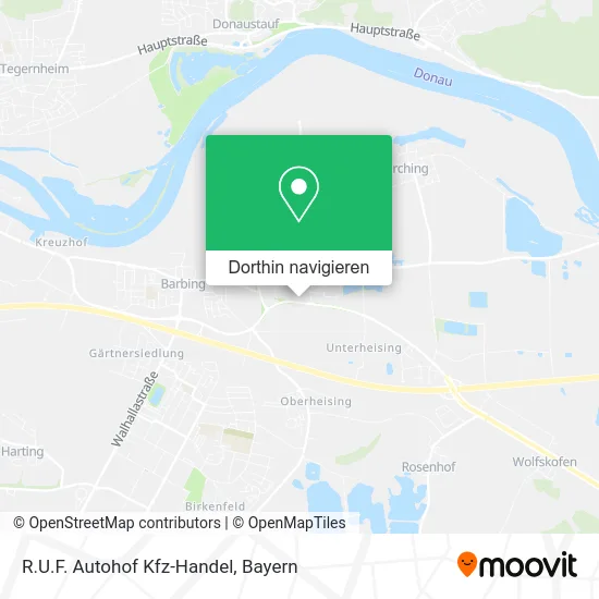 R.U.F. Autohof Kfz-Handel Karte