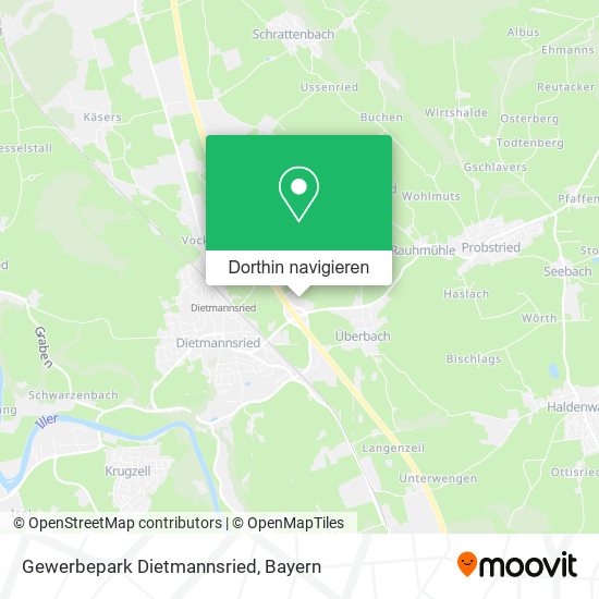 Gewerbepark Dietmannsried Karte