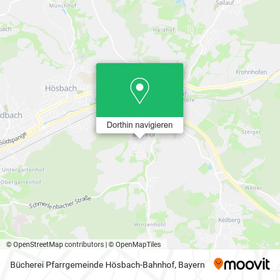 Bücherei Pfarrgemeinde Hösbach-Bahnhof Karte