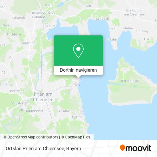 Ortslan Prien am Chiemsee Karte