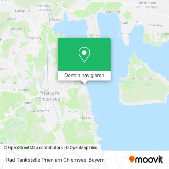 Rad-Tankstelle Prien am Chiemsee Karte
