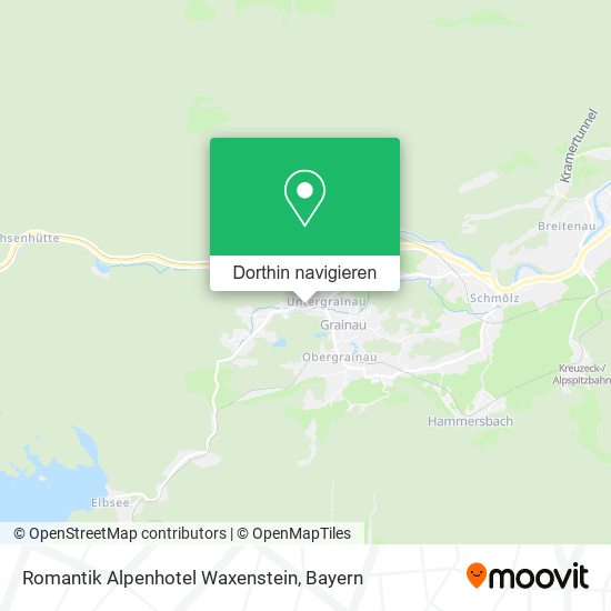 Romantik Alpenhotel Waxenstein Karte